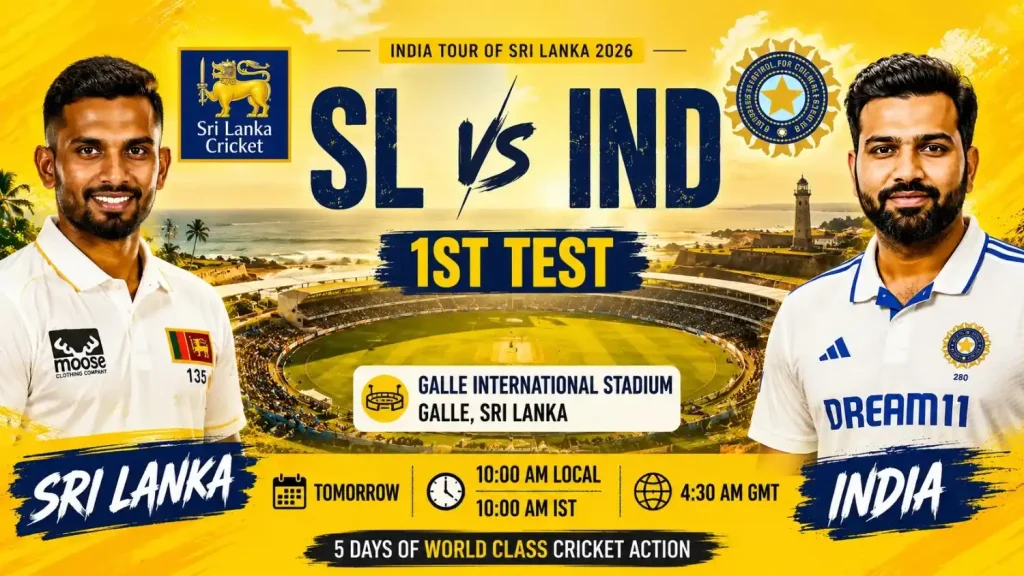 SL vs IND 1st Test at Galle International Stadium – Fairplay Match Preview
