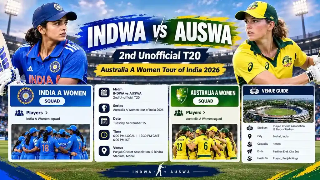 INDWA vs AUSWA 2nd unofficial T20 cricket match in Mohali stadium fairplay